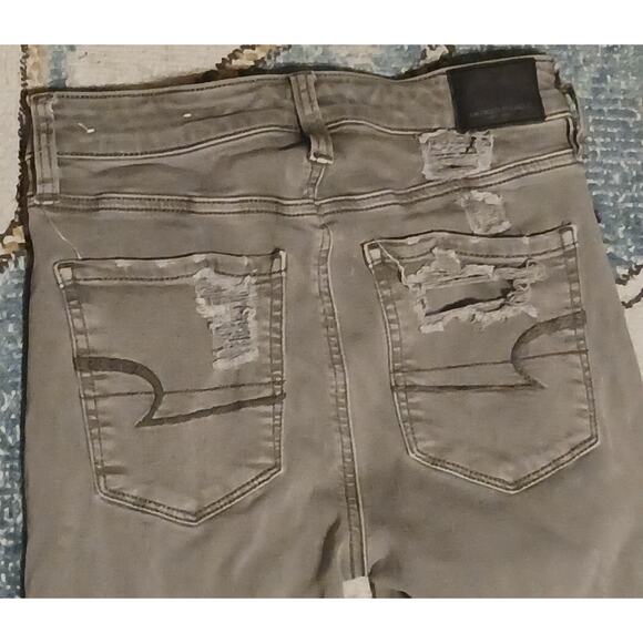 American Eagle Outfitters Womens Super Hi-Rise Jegging Super Stretch Sz 2 Green - Picture 10 of 10